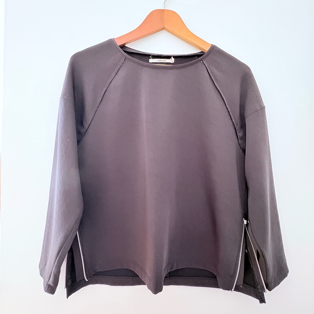 J Brand Black Boxy Sweatshirt